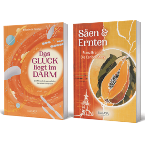 Das Glück liegt im Dam und Säen & Ernten als Buchaktion im Jänner