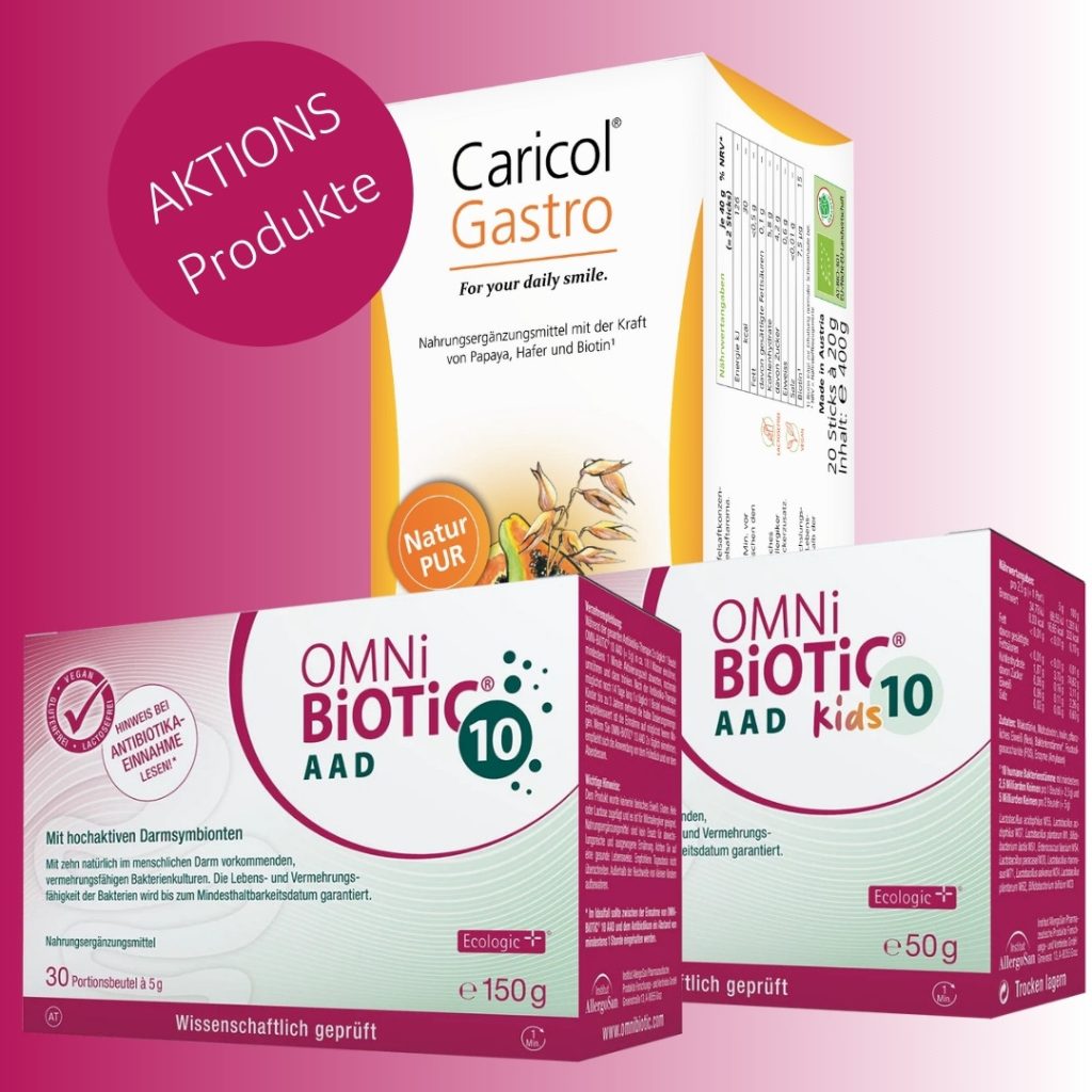 Aktionsprodukte von OMNi-BiOTiC® für Darmberaterclub-Mitglieder